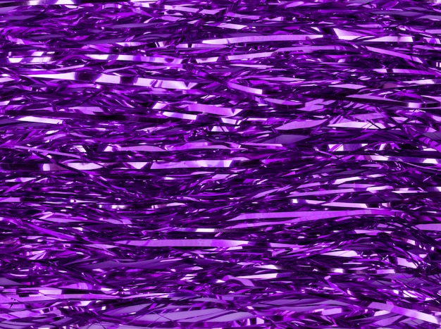 Shimmer shiny purple tinsel background