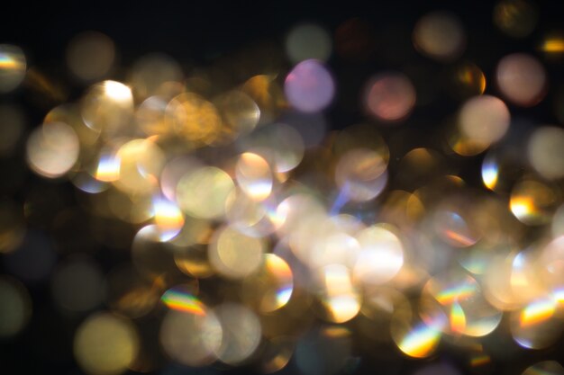 Photo shimmering bokeh lights