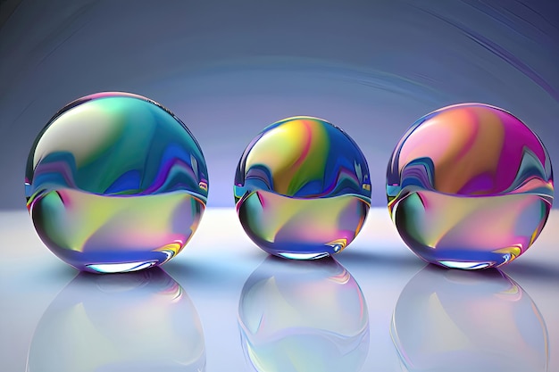 Shimmering Crystal Ball on Abstract Background