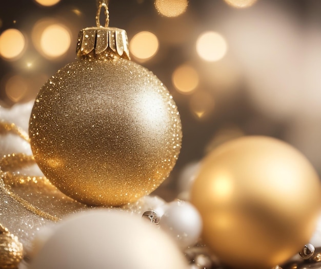 Shimmering Elegance Gold en Silver Shine Bokeh Photoshop Overlays voor Kerstmis