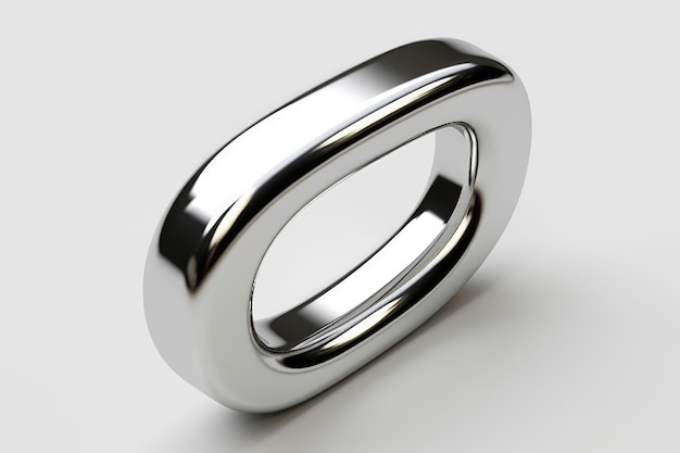 Foto eleganza scintillante un anello d'argento su una tela bianca su uno sfondo bianco o png trasparente