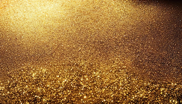 Блестящее золотое полотно из блестящих частиц пыли
