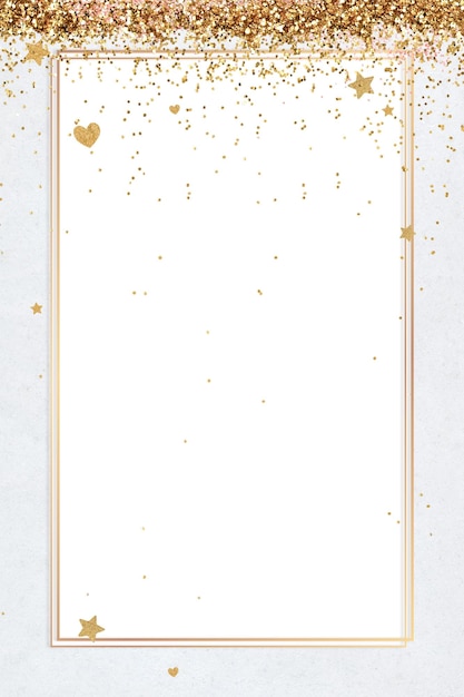 shimmery border png festive heart pattern glitter frame