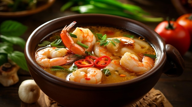 Shimp tom yum soup Thai food