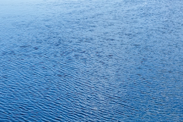 Shining blue wavy water surface ripple wall