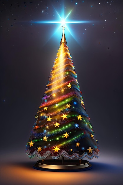 Shining Christmas tree