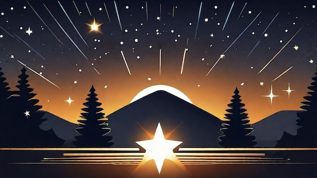Shining Star in the Night Sky