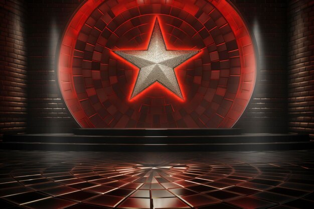 Shining star stage background