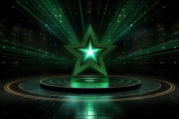 Shining star stage background