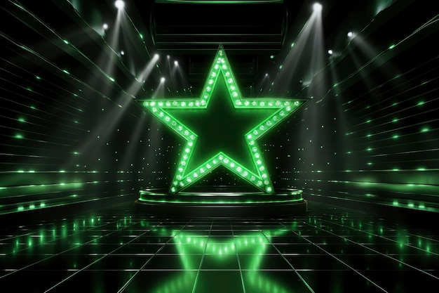 Shining star stage background