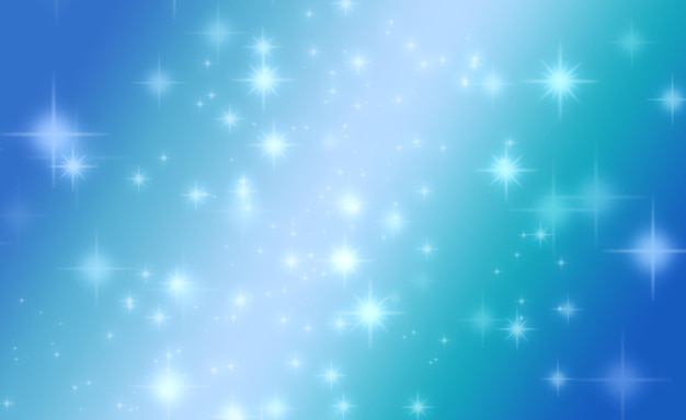 Photo shining stars on a blue background abstract backgrounds