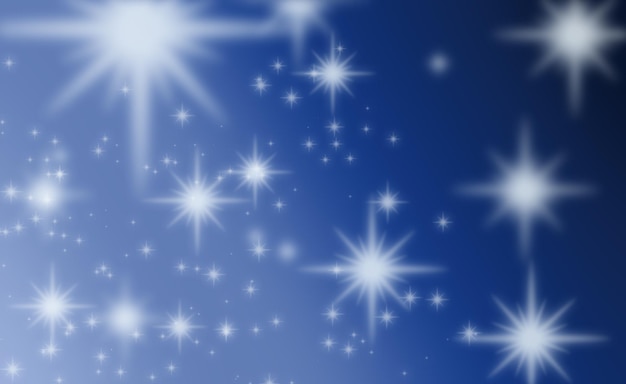 Foto stelle brillanti su sfondo blu. sfondi astratti.