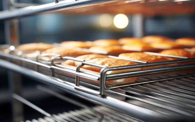 Shinning Silver Cooling Rack Isolated on White Background