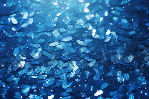 Shiny background with blue glitter