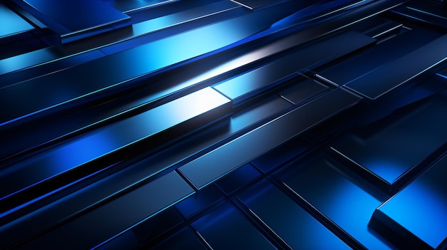 Shiny blue stainless steel metal background