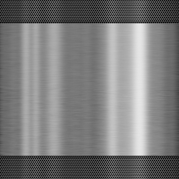 Photo shiny brushed metal texture