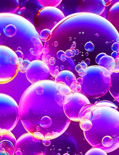 Shiny bubbles wallpaper