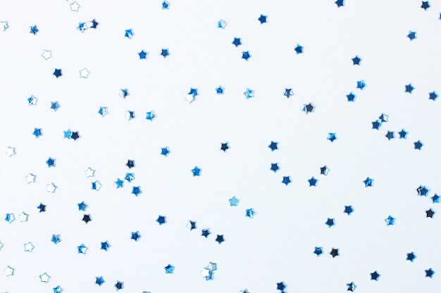 Photo shiny confetti on a white background