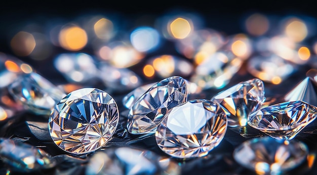 写真 抽象的な背景に輝くクリスタル 豪華な宝石 豪華な背景に輝くダイヤモンド
