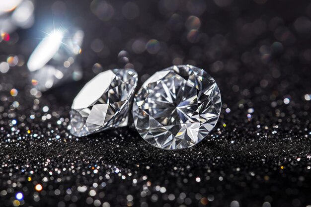 写真 輝くダイヤモンド 鮮やかな色彩の宝石 クリスタル 豪華なファンタジー ジュエリー 背景の輝き 輝き 透明