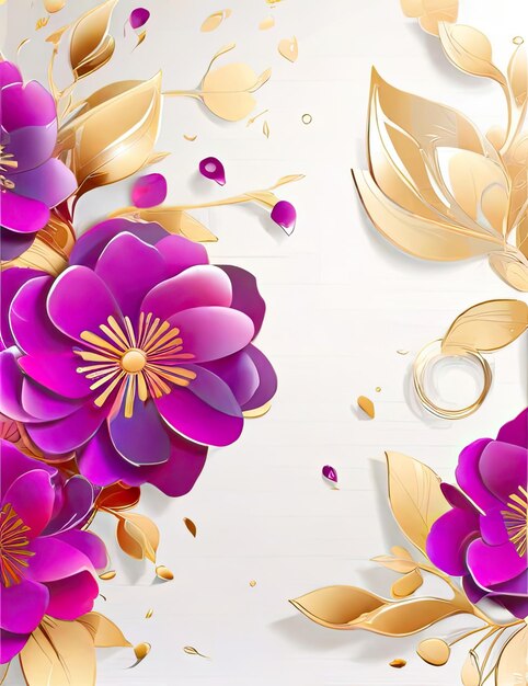 Photo shiny floral backdrop in free photo