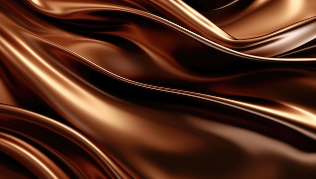 A shiny and fluid brown wavy background