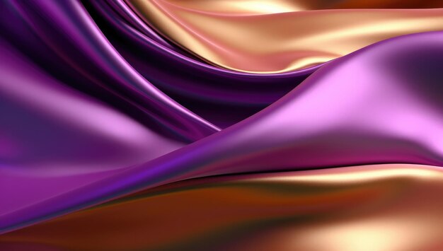 A shiny and fluid colorful wavy background