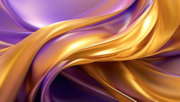 A shiny and fluid colorful wavy background