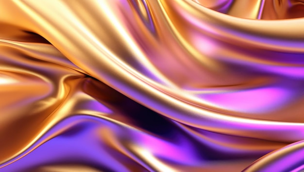 A shiny and fluid colorful wavy background