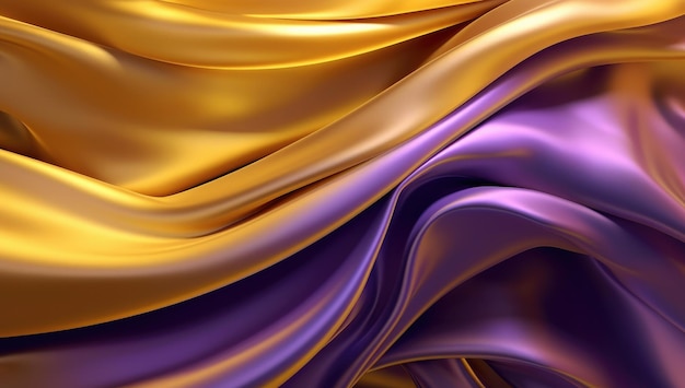 A shiny and fluid colorful wavy background