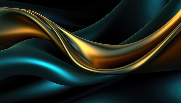 A shiny and fluid colorful wavy background