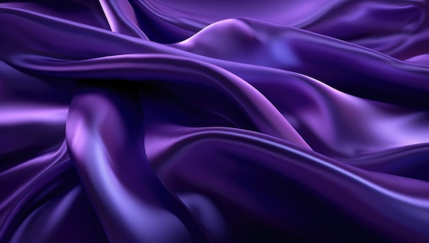 A shiny and fluid purple wavy background