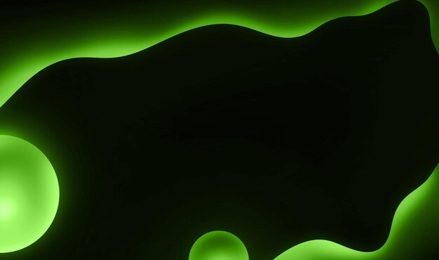 Фото Блестящий светящийся эффект. абстрактный дизайн фона. активный зеленый.