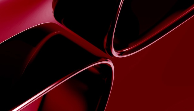 Photo shiny glowing effects abstract background design dark flame red color