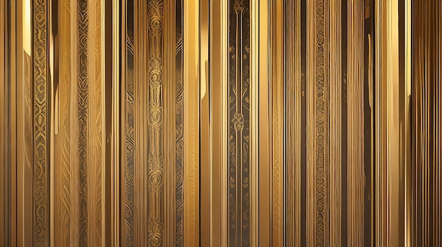 Shiny gold background with patterns Luxury Golden abstract wall