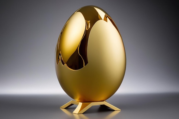 A shiny golden egg