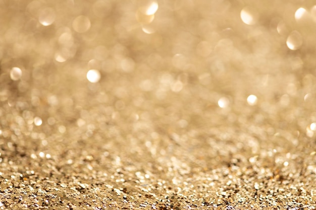 Shiny golden glitter background texture