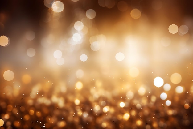 Shiny light background with golden sparkles