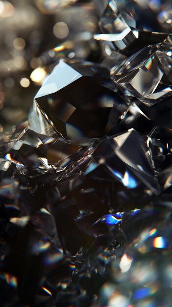 Photo shiny macro diamond background