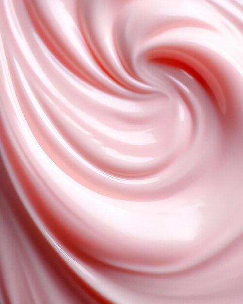 Shiny and moisturizing cream with a touch of grandient pink AI generated
