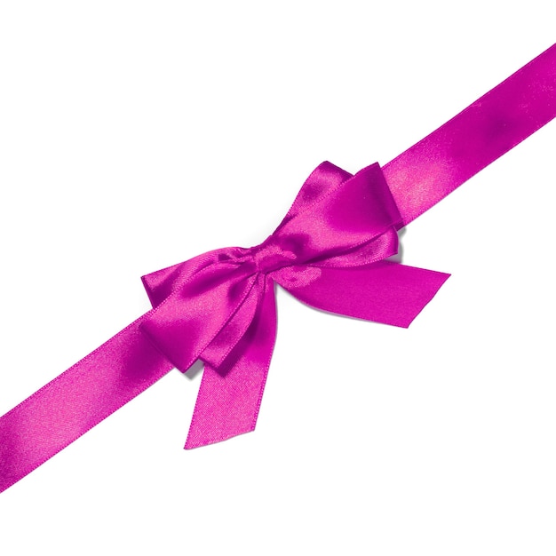 Shiny purple satin ribbon  