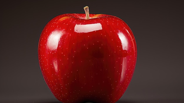 Photo a shiny red apple to commemorate back to school