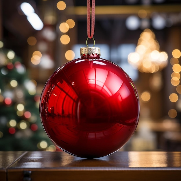 Shiny Red Christmas Ornament