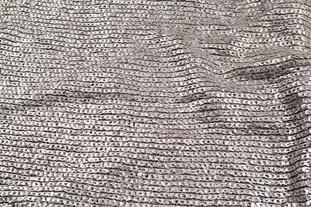 Shiny silver fabric texture