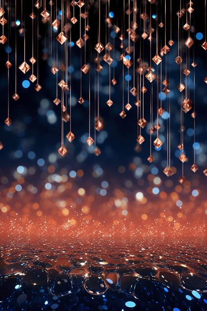 Premium Ai Image A Shiny Sky And Lights Background With Strands Of Premium Ai Image A Shiny Sky And Lights Background With Strands Of
