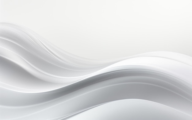 Shiny white and gray background with wavy lines