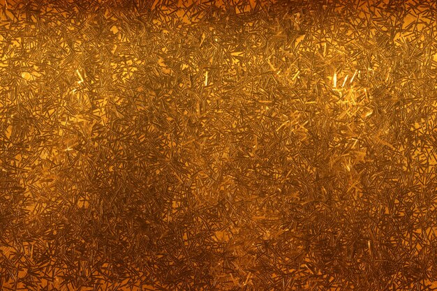 Shiny yellow leaf gold foil texture background