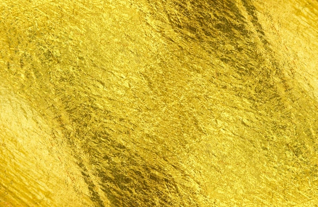 Shiny yellow leaf gold foil texture