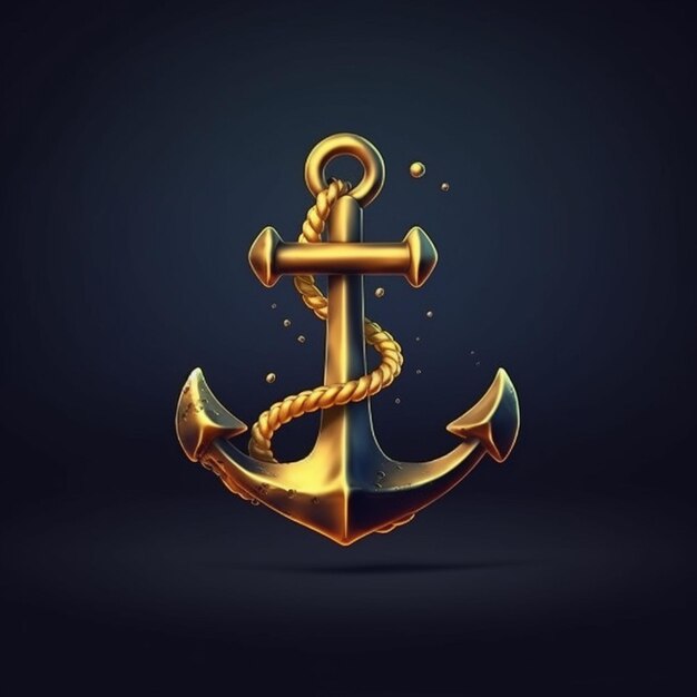 Ship anchor logo