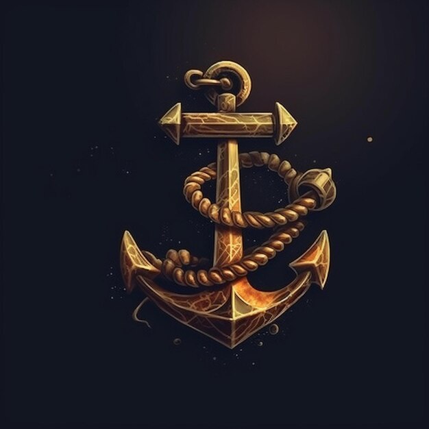 Photo ship anchor logo